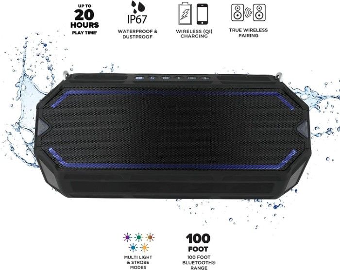 Altec Lansing HydraShock Bluetooth Speaker main features