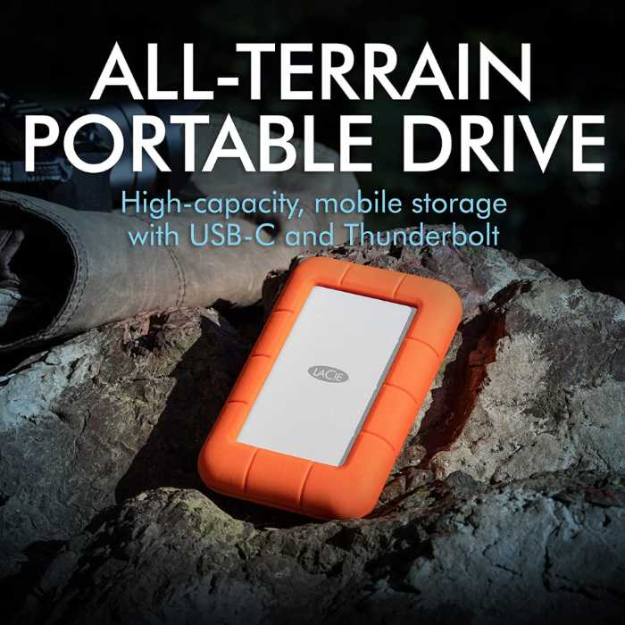 LaCie Rugged Mini 2TB Portable HDD with list of best features