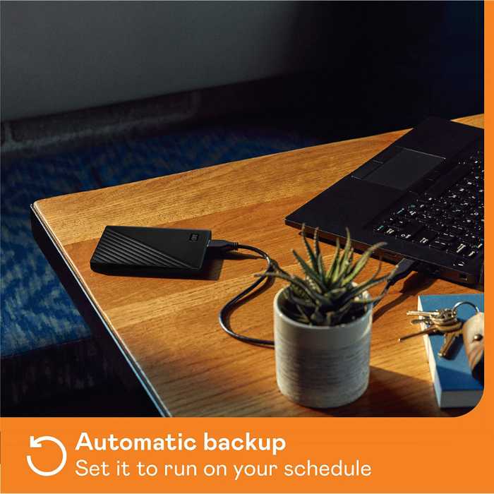 WD 2TB My Passport Portable HDD automatic backup