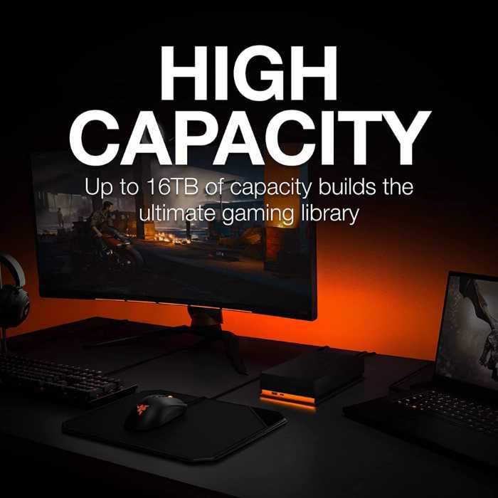 Seagate FireCuda 16TB Gaming Hub high capacity